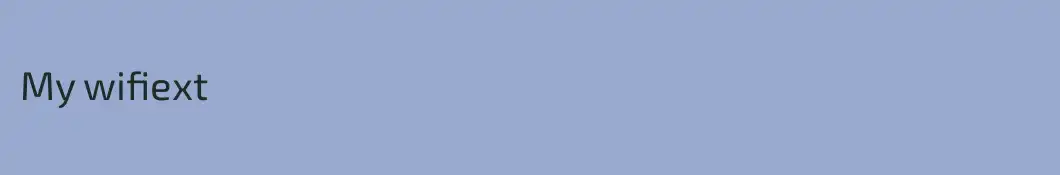 My wifiext